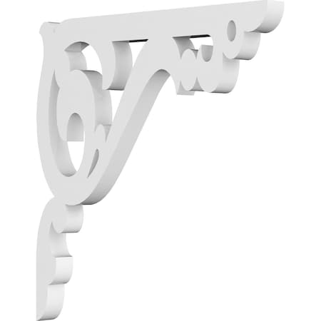 Ekena Millwork Amber Architectural Grade PVC Bracket, 5/8"W X 8"D X 8"H BKTP01X08X08AE